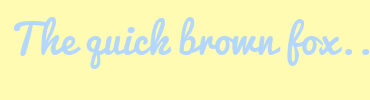 Image with Font Color B3D7FF and Background Color FFFBB2
